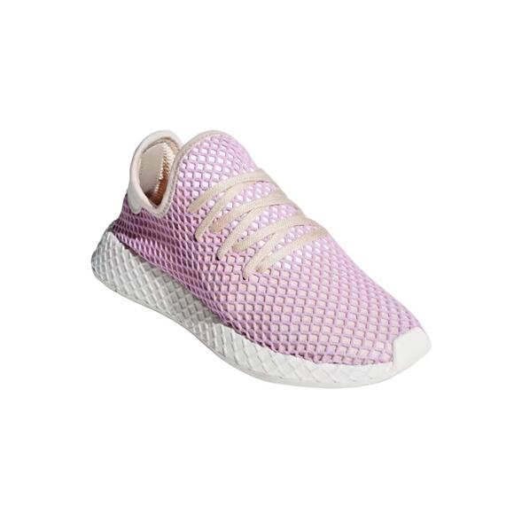 Adidas Originals Womens Deerupt Athletic Sneakers Linen Lilac Purple B37600 SZ 9 - Picture 1 of 6
